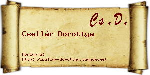 Csellár Dorottya névjegykártya