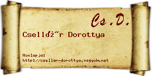 Csellár Dorottya névjegykártya