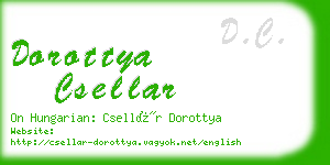 dorottya csellar business card